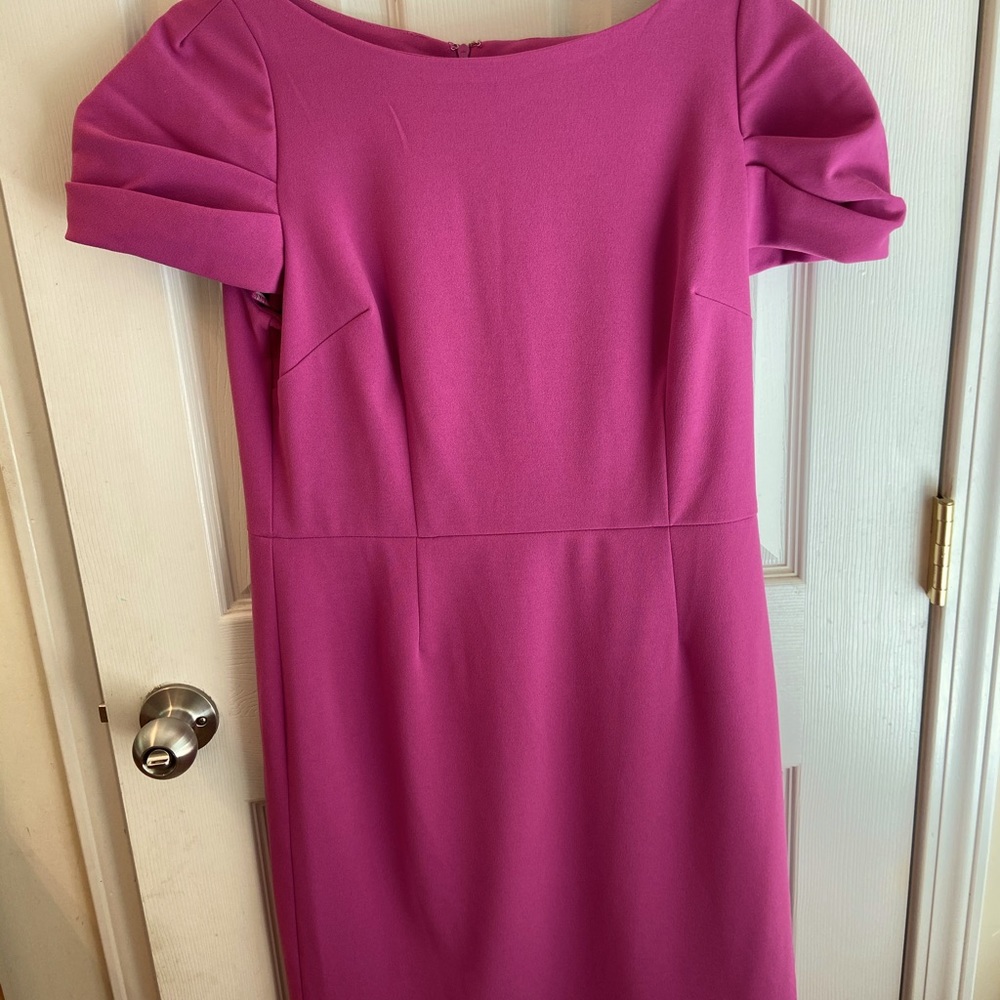 Magenta sheath dress